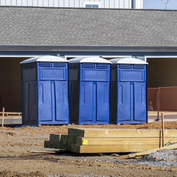 construction site portable toilets offers weekly cleaning and maintenance services for all of our portable restrooms on construction sites